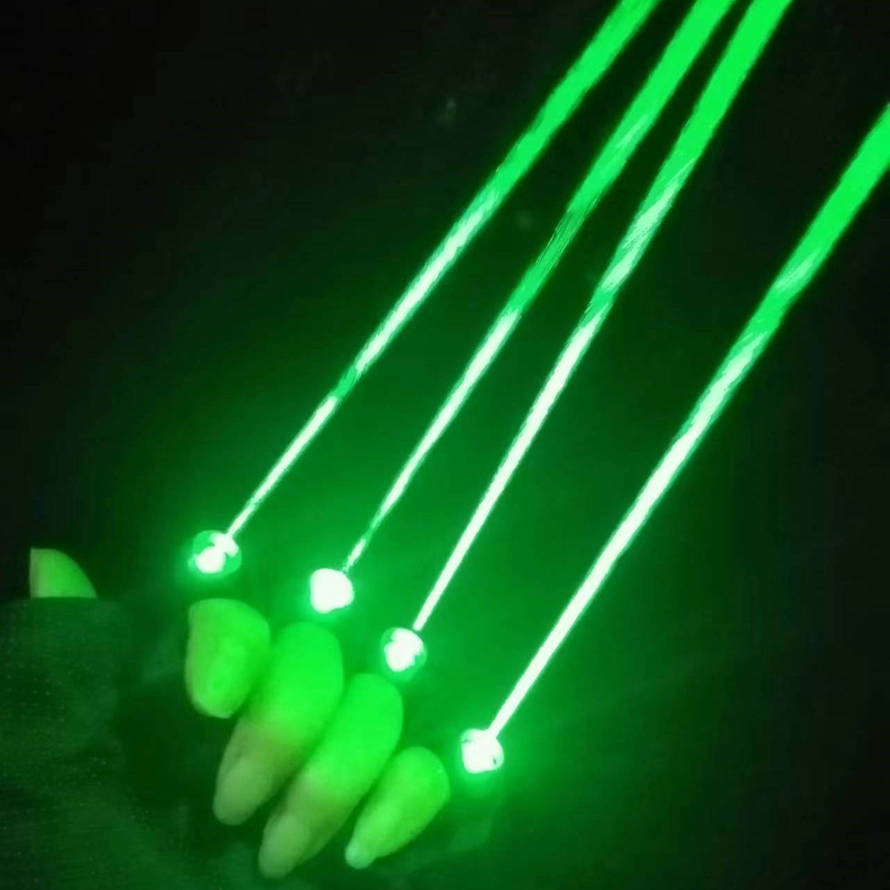 Event Party Dj - Grüne Laserhandschuhe, 650 nm, Lasermodul, 40