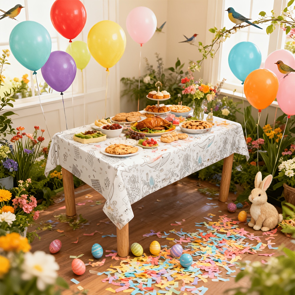 Kinder-Malunterlage Einweg-PE- – Table Cloth Disposable Bewertung und Preis