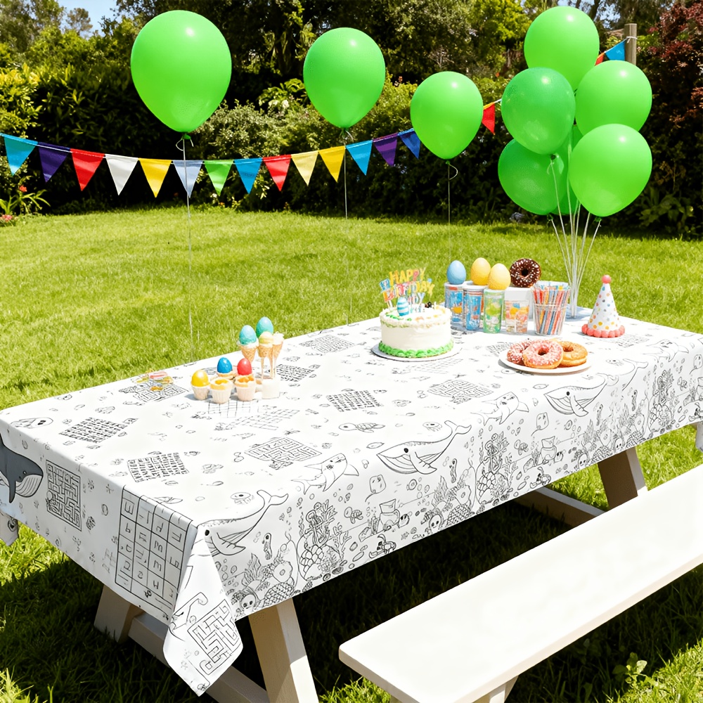 Kinder-Malunterlage Einweg-PE- – Table Cloth Disposable Bewertung und Preis