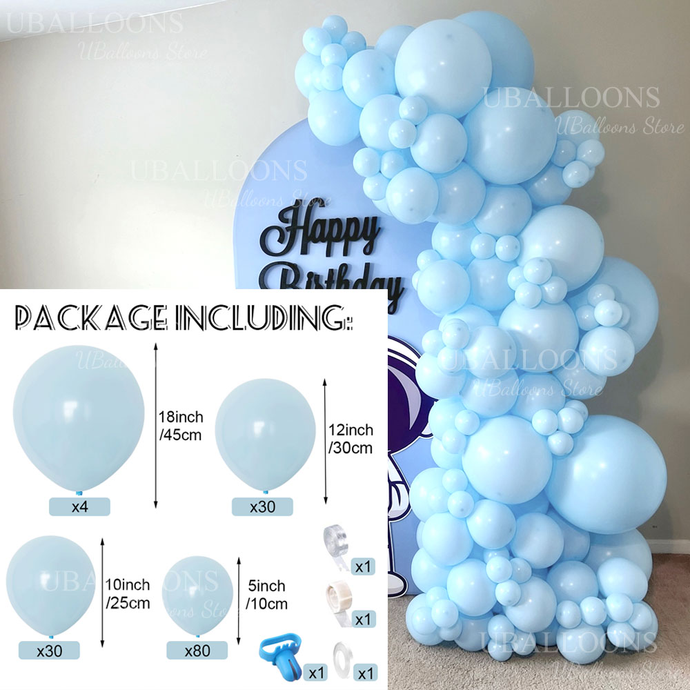 148 Stück hellblaue Luftballon – Balloon Arch Kit Bewertung und Preis