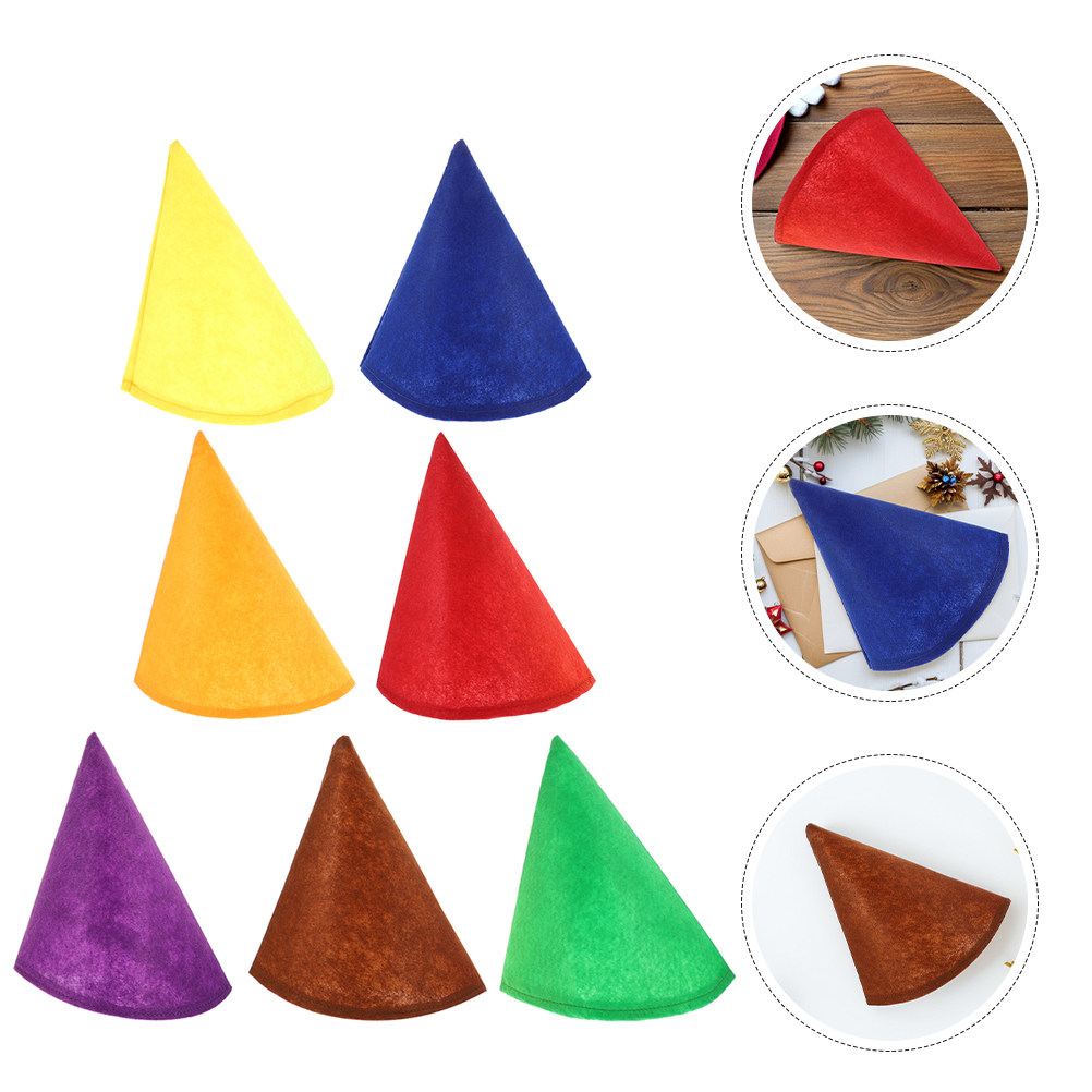 14 Stück Bunte Filz-Kegelhüte  – Party Hat Cone Bewertung und Preis