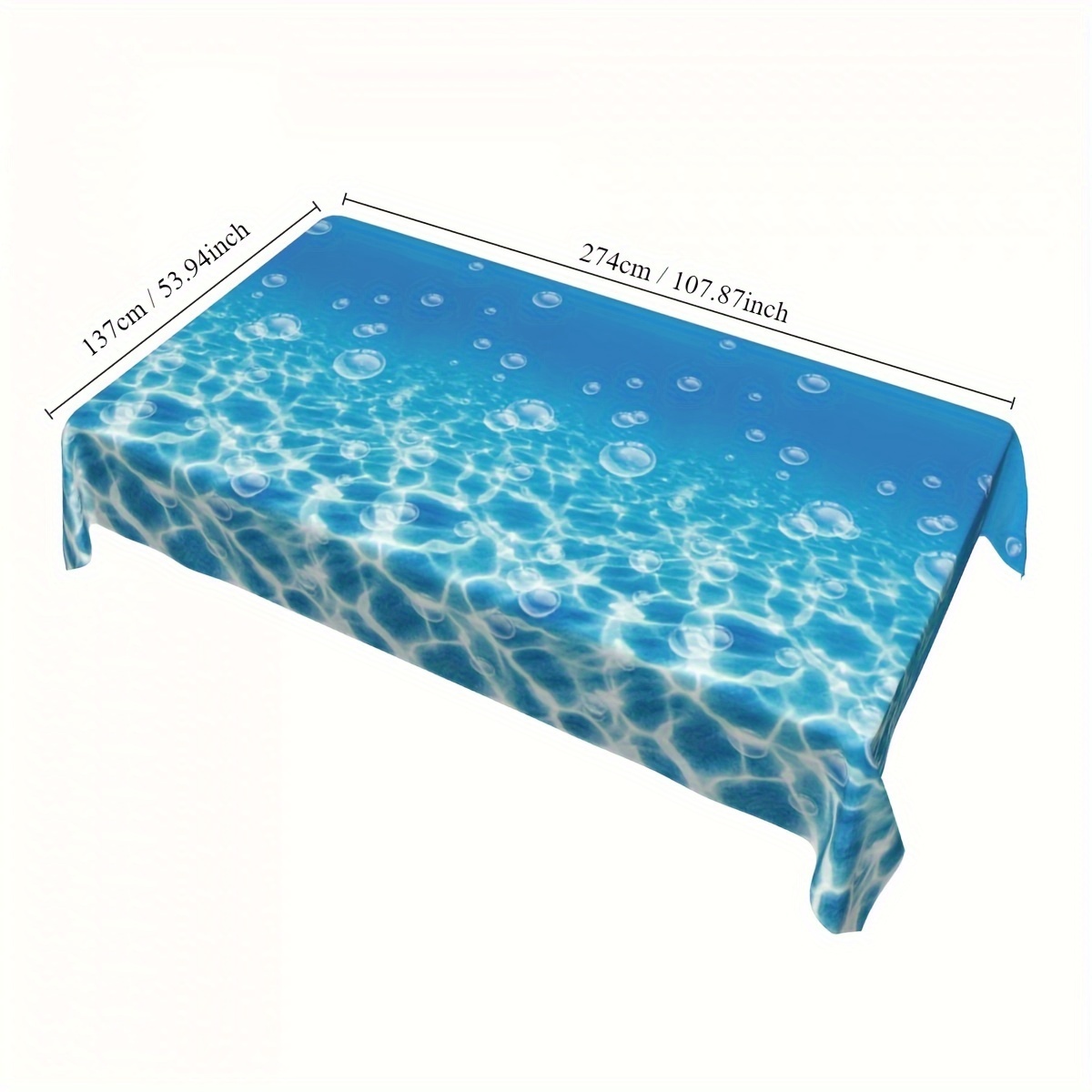 1 Stück, tropische blaue Welle – Table Cloth Disposable Bewertung und Preis