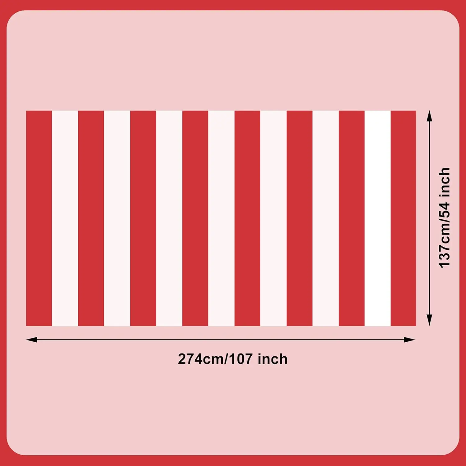 1/2/3 Stück rot-weiß gestreift – Table Cloth Disposable Bewertung und Preis