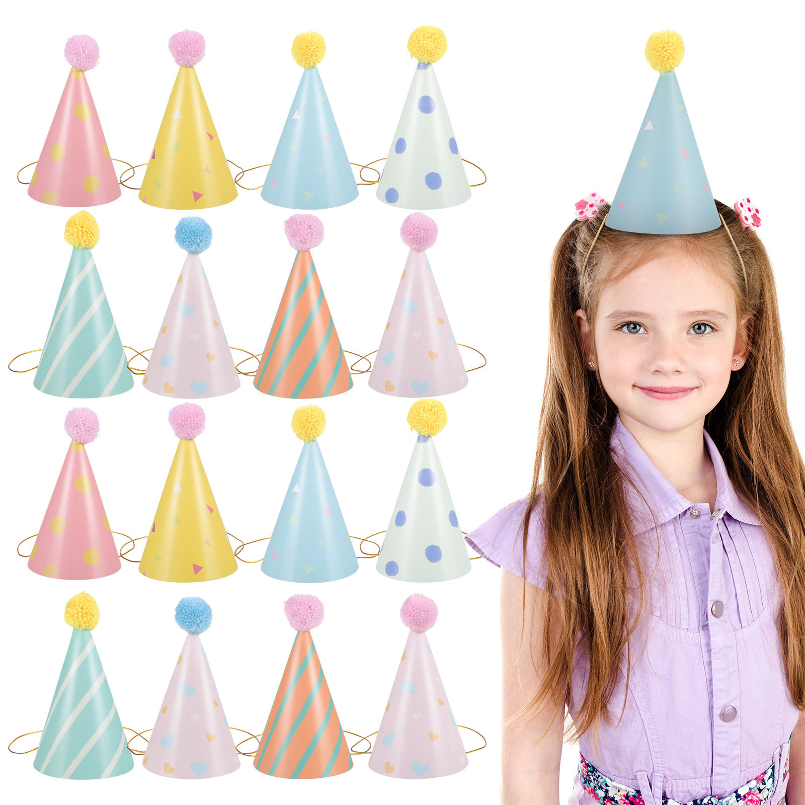 14-teiliges Set Papier-Geburts – Party Hat Cone Bewertung und Preis