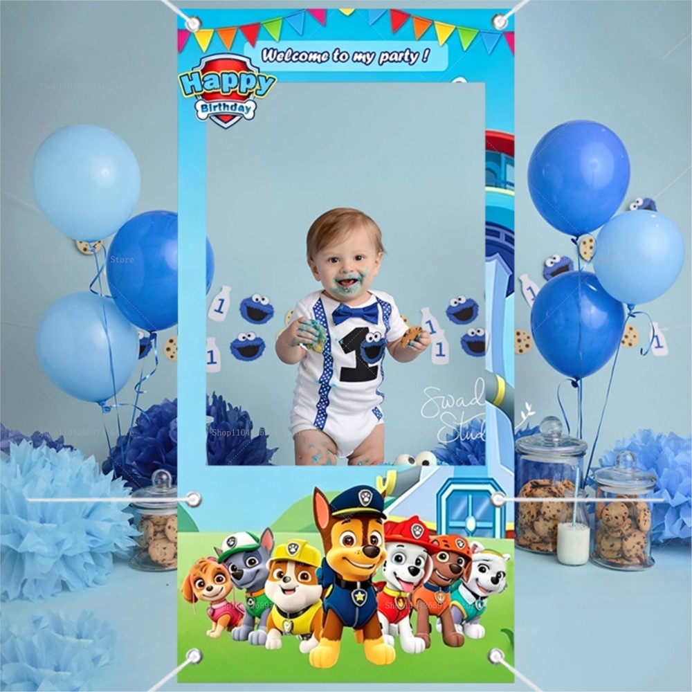 Niedliche Paw Patrol Hundeteam – Photo Booth Frame Bewertung und Preis