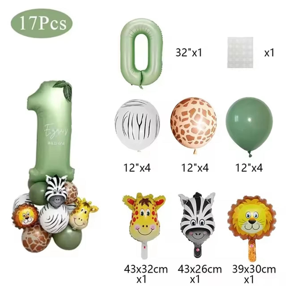 Dschungeltier-Geburtstagsballo – Balloon Arch Kit Bewertung und Preis
