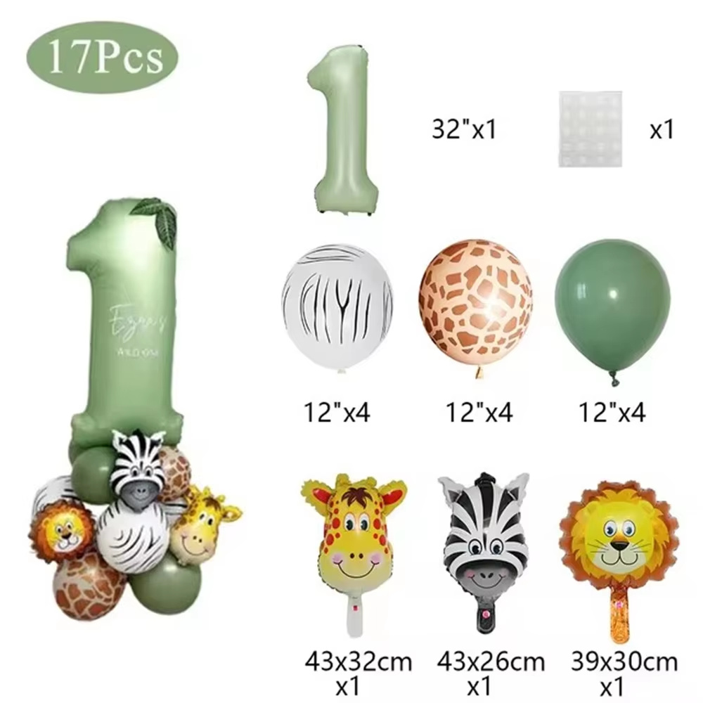 Dschungeltier-Geburtstagsballo – Balloon Arch Kit Bewertung und Preis