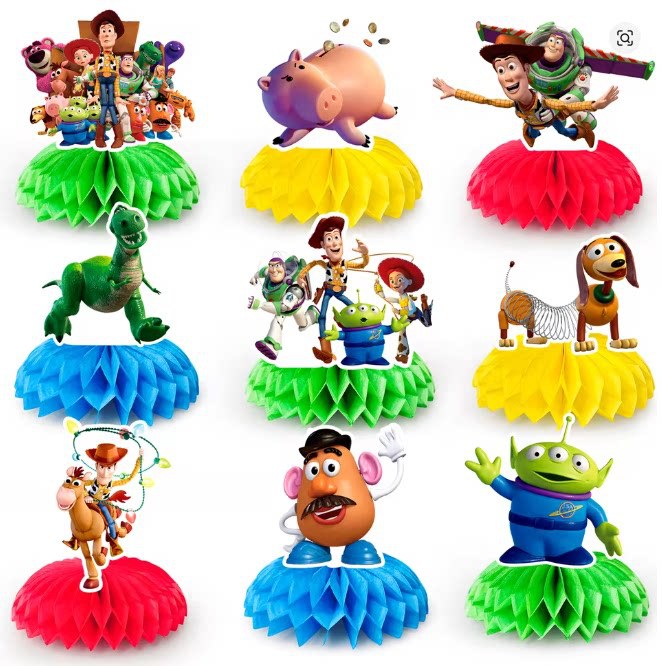 Toy Story 5 Wabenförmige Tisch – Event Supplies Bewertung und Preis
