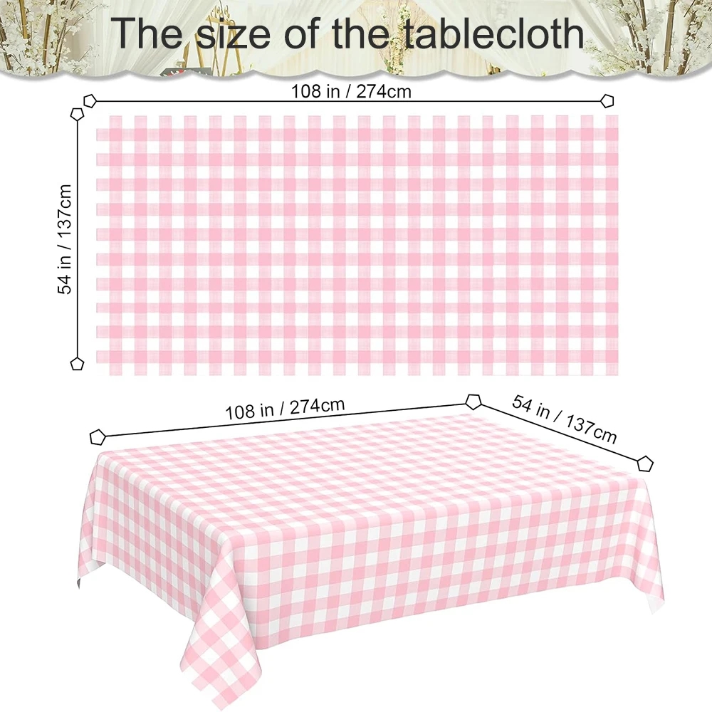 54x108 Zoll Pastellrosa Einweg – Table Cloth Disposable Bewertung und Preis