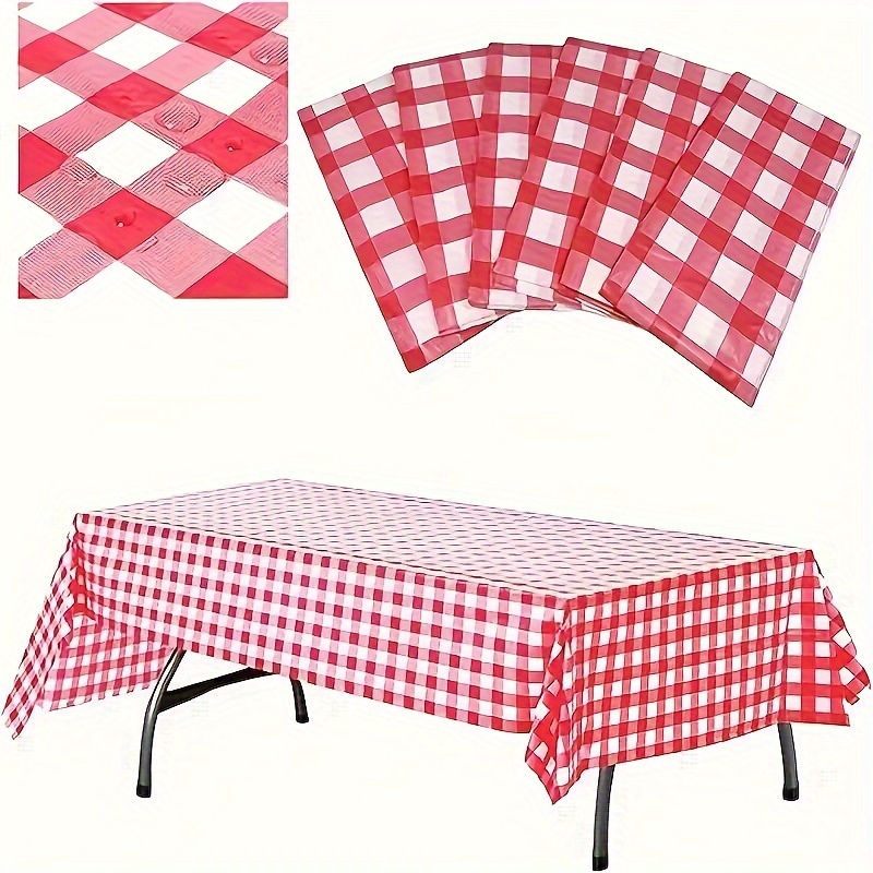 10 Stück PE-Karo-Tischdecke, r – Table Cloth Disposable Bewertung und Preis
