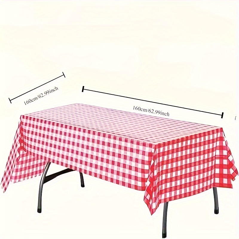 10 Stück PE-Karo-Tischdecke, r – Table Cloth Disposable Bewertung und Preis