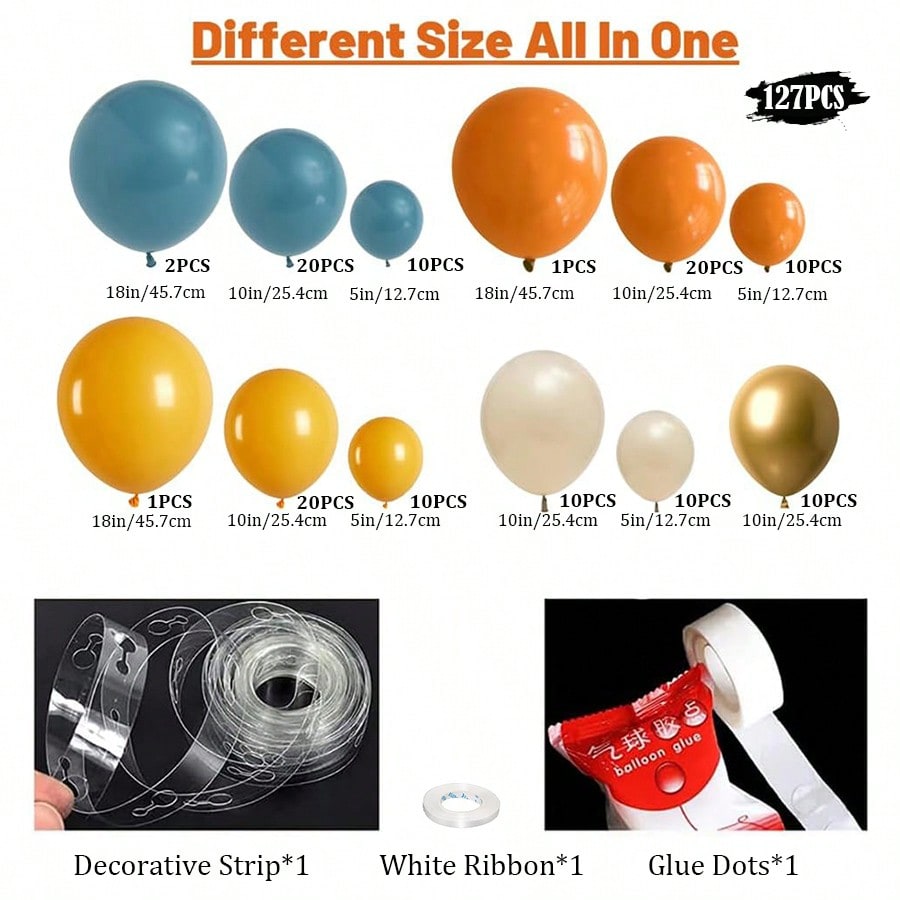 Blau Gelb Orange Hier Kommt de – Balloon Arch Kit Bewertung und Preis