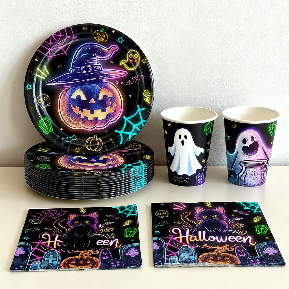 Halloween-Party Pappteller Ser – Table Cloth Disposable Bewertung und Preis