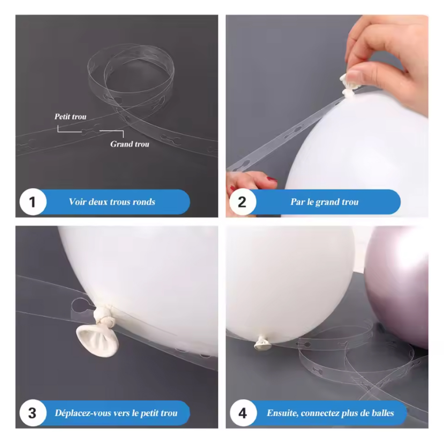 104-teiliges Blau-Weißes Ballo – Balloon Arch Kit Bewertung und Preis