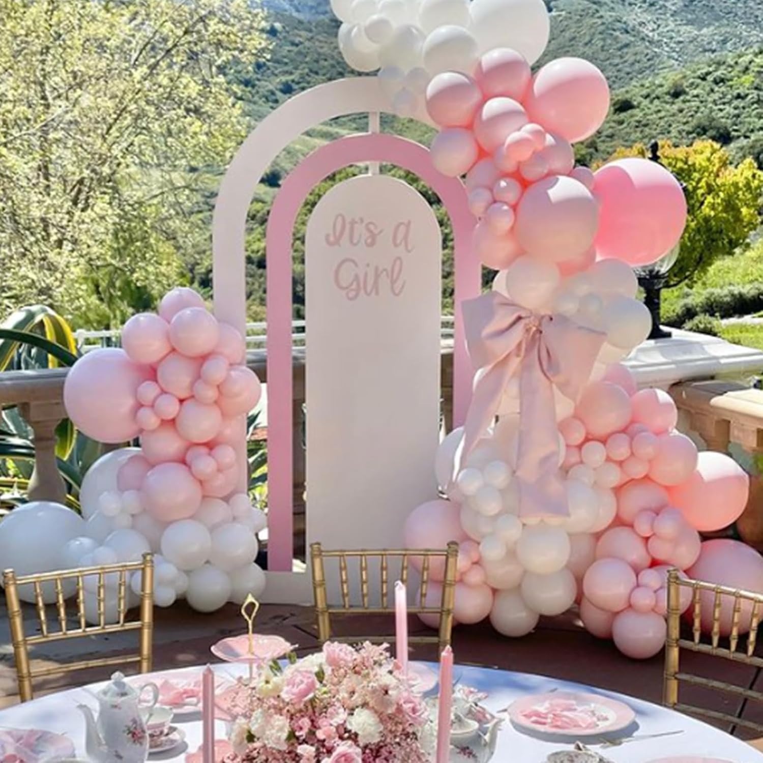 97-teiliges hellrosa Luftballo – Balloon Arch Kit Bewertung und Preis