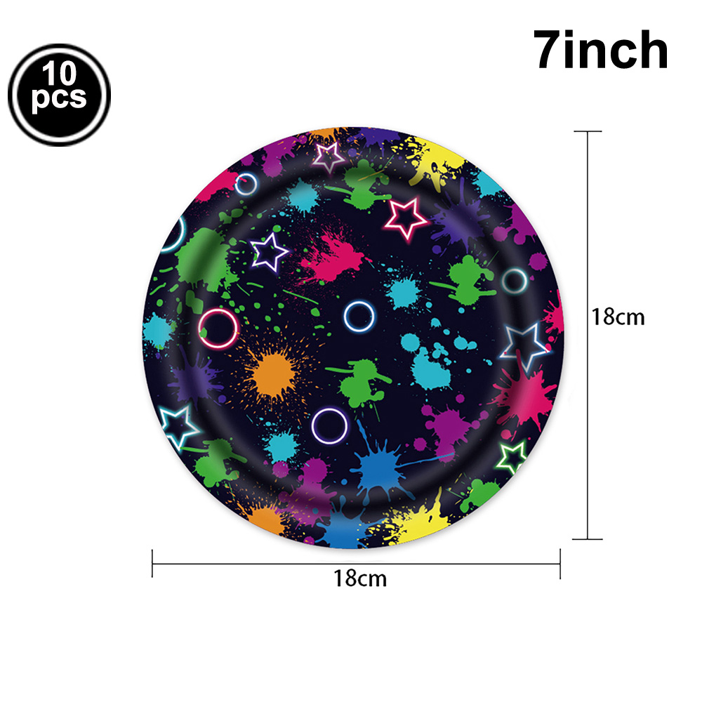 Glow Neon Party Teller Tassen  – Table Cloth Disposable Bewertung und Preis