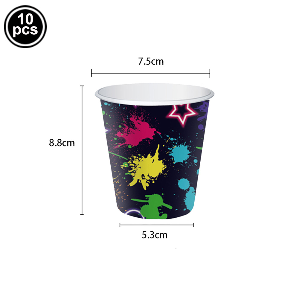 Glow Neon Party Teller Tassen  – Table Cloth Disposable Bewertung und Preis