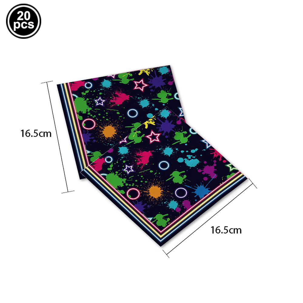 Glow Neon Party Teller Tassen  – Table Cloth Disposable Bewertung und Preis