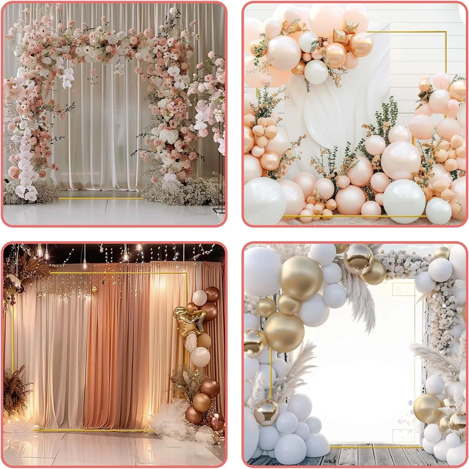 Goldene Hochzeitsbögen, quadra – Balloon Arch Kit Bewertung und Preis